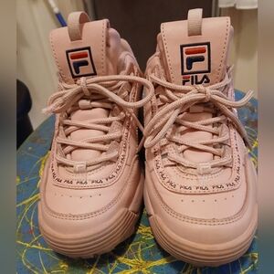 FILA Disruptor 2 Premium Pink Sneakers with Retro Chunky‎ Sole